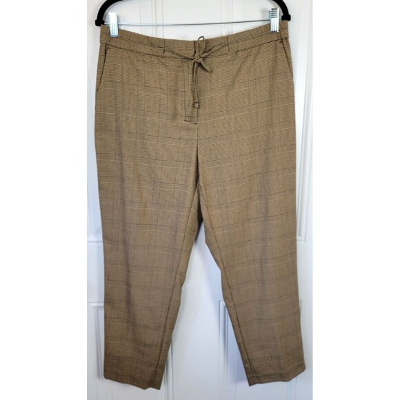 J. Jill Houndstooth Straight Leg Ankle Pants Size M Petite - Picture 1 of 8